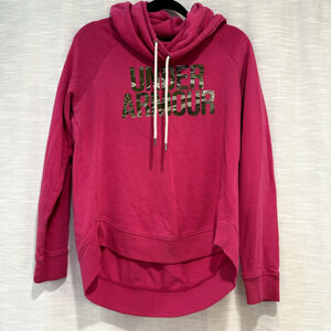 Under Armour Camo Pink Hoodie Women's Size Medium (Loose Fit), Worn Once!